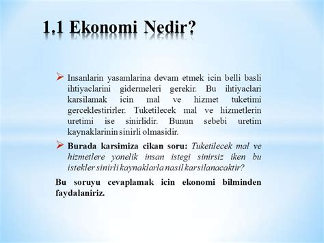 1 And 2 BÖlÜm 1 Ekonomİye GİrİŞ Ppt Indir