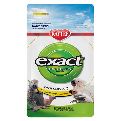 Kaytee Exact Hand Feeding Pet Bird Baby Food Mix, 5 Pound - Walmart.com