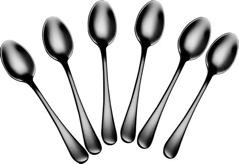 Amazon Vababa 16 Piece Stainless Steel Dessert Spoons 6 6 Inches