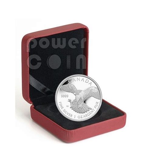 PEREGRINE FALCON 1 Oz Silver Coin 5 Canada 2014