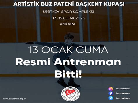 Ocak Artistik Buz Pateni Ba Kent Kupas Resmi Antrenman Bitti