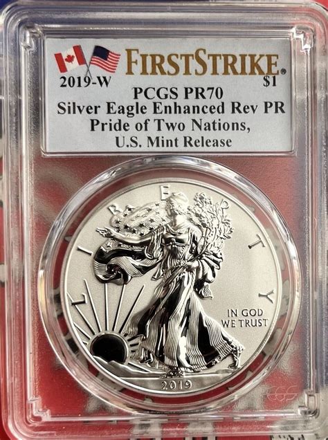 W Silver Eagle Enhanced Reverse Proof Pcgs Pr St Strike Pq