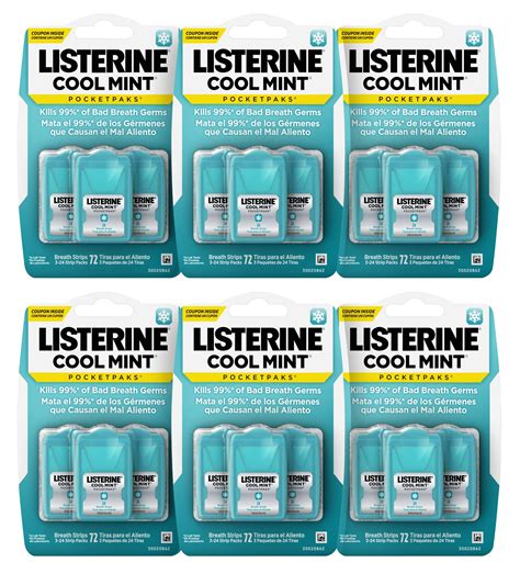 Snapklik Listerine Cool Mint Pocketpaks Portable Breath Strips