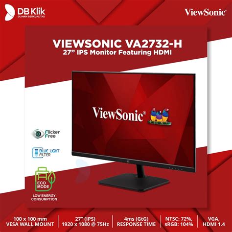 Jual Led Monitor Viewsonic Va H Hz Ips Full Hd Hdmi Vga