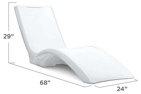 Step Vero Pool Lounger White Pool Lounge Chair Sleek Durable