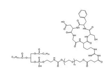 Dspe Peg2000 Crgd 多肽序列crgdyk；靶向环肽 聚乙二醇 磷脂；dspe Peg2k Crgd Udp糖丨mof丨