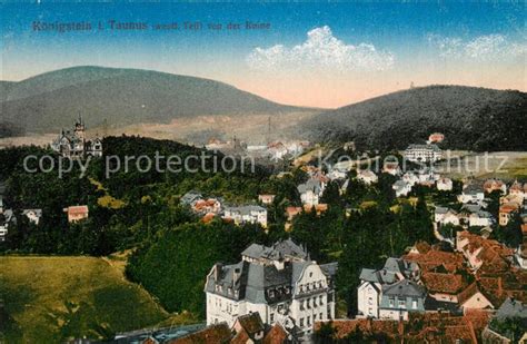 Ak Ansichtskarte Koenigstein Taunus Panorama Blick Von Der Burgruine