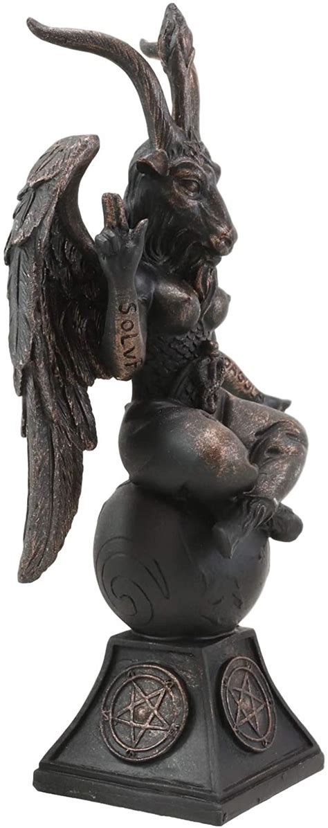 Ebros Gift Church Of Satan Sabbatic Goat Idol Baphomet Resin Statue