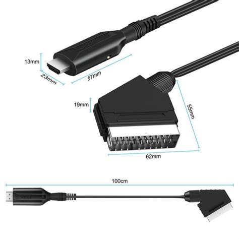 Scart Til Hdmi Konverter P Alt I N Scart Til Hdmi Adapter Fyndiq