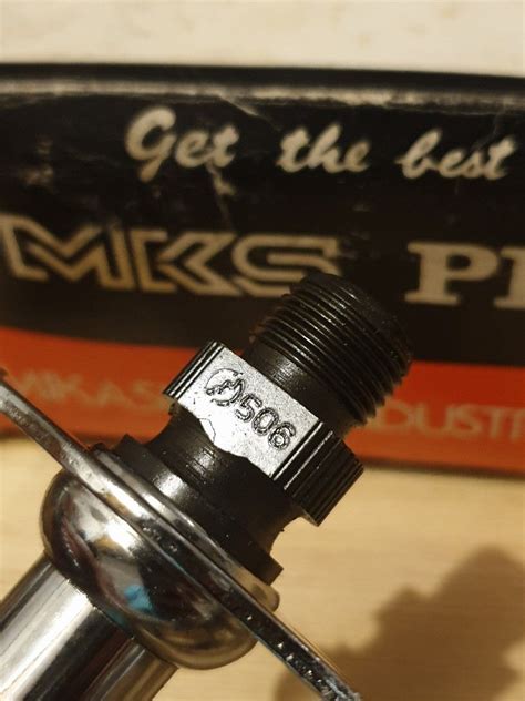 Vintage MKS Pedals No 57 Unused New Old Stock Sports Equipment