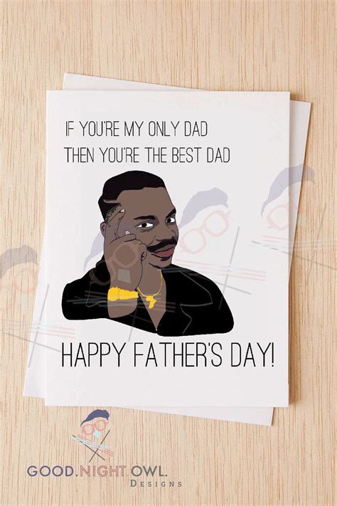 Funny Happy Fathers Day Card Roll Safe Meme Card Rs Meme Card For