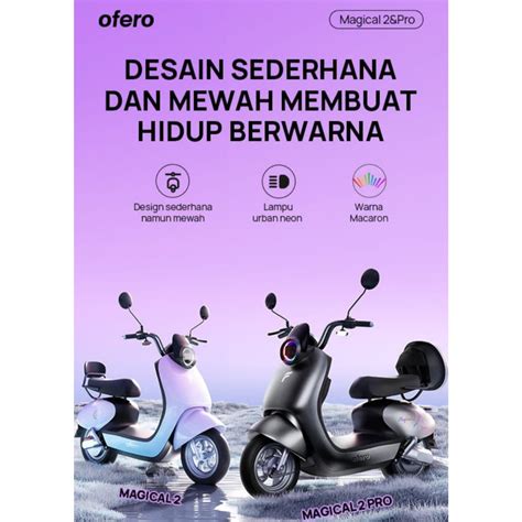 Jual Ofero Magical Sepeda Listrik Dewasa Anak Sepeda Motor Listrik