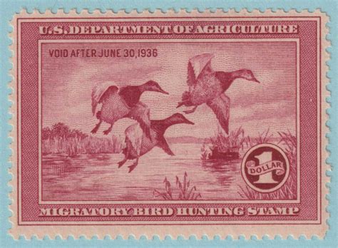 United States RW2 Duck Stamp Mint Never Hinged OG NO Faults Very