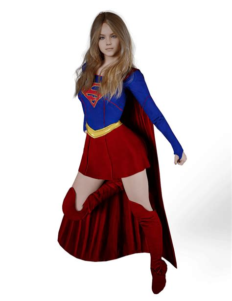 Milly Alcock As Supergirl 2 3D Render, Digital Art by MarcosGAB