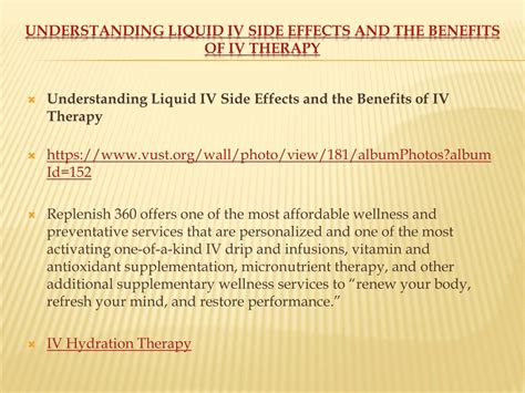 PPT - Understanding Liquid IV Side Effects and the Benefits of IV ...