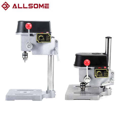 ALLSOME 220V 340W Electric Drill Stand Mini Table Top Bench Drill Stand