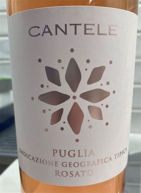 2020 Càntele Rosato Italy Puglia Salento IGT CellarTracker