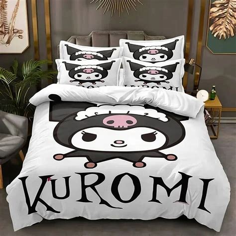 Sanrio Kuromi Series Duvet Cover Sanding Kit Digital Printing Cartoon