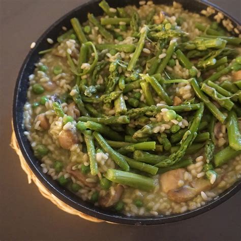 Risotto De Espargos E Cogumelos Desde Os 12 Meses Na Cadeira Da Papa