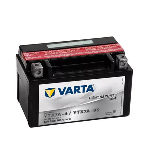 Batterie Moto Varta Agm Ytx A Bs V Ah Scooters Tondeuses Motos