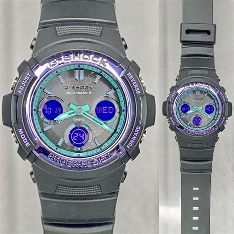 Yahoo オークション 極美品G SHOCK AWG M100SBL 1AJF タフソーラー