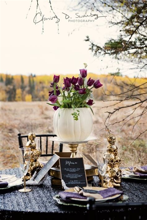 46 Beautiful Halloween Wedding Centerpieces Weddingomania