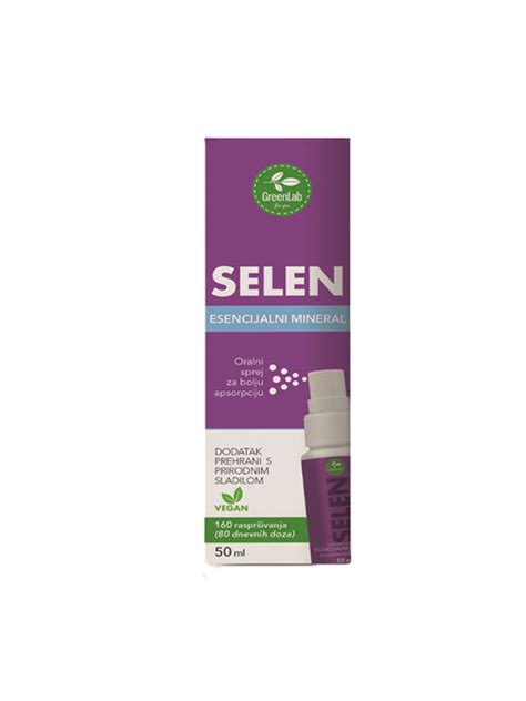 Green Lab Selen Sprej 50 Ml Tvornica Zdrave Hrane