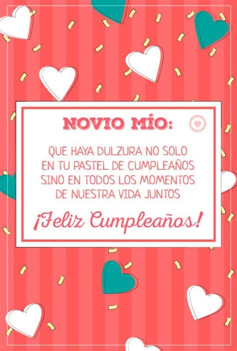 Una Felicitacion De Cumpleaños Para Mi Novio En 4 Tarjetas