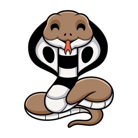 Premium Vector Cute Indian King Cobra Cartoon