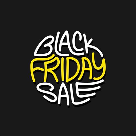 Premium Vector Black Friday Sale Vector Template With Hand Drawn