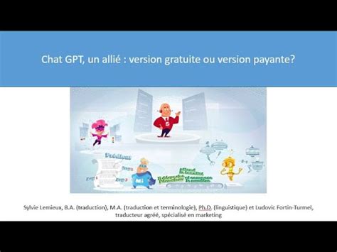 Chat GPT un allié version gratuite ou version payante YouTube