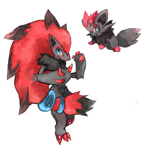 Zoroark And Zorua By Lizardoneievui13 On Deviantart