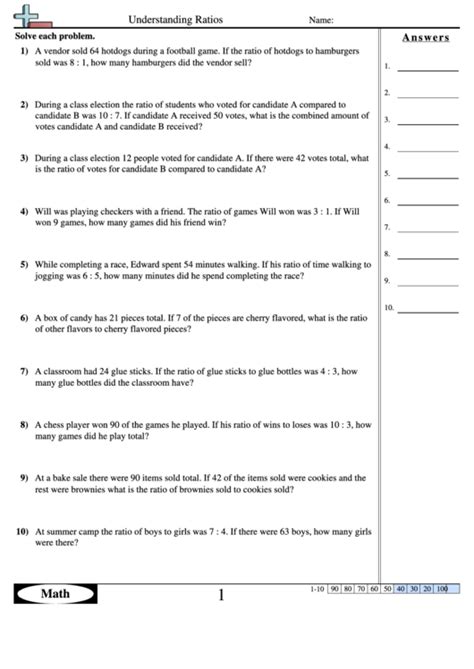 Lesson Homework Practice Ratio And Rate Problems Answer Ke