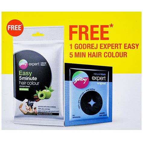 Buy Godrej Expert Original Natural Black Hair Colour Free Godrej