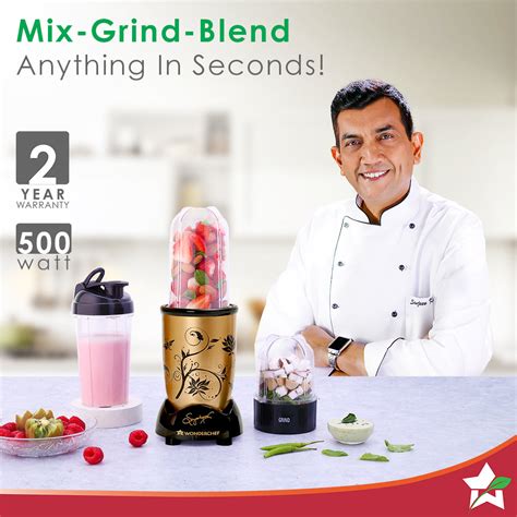 Nutri-blend Mixer Grinder Blender, Smoothie Maker, 3 Unbreakable Jars ...