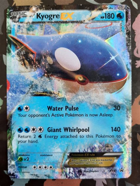 Mavin Kyogre EX XY41 Half Art XY Black Star Promo Pokemon