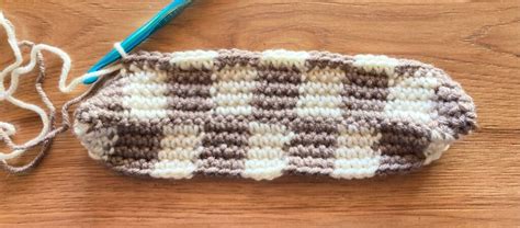 A Cozy Kitchen Refresh Plaid Crochet Hot Pad Sweet Potato 3