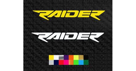 Tvs Raider Stickers In Custom Colors And Sizes