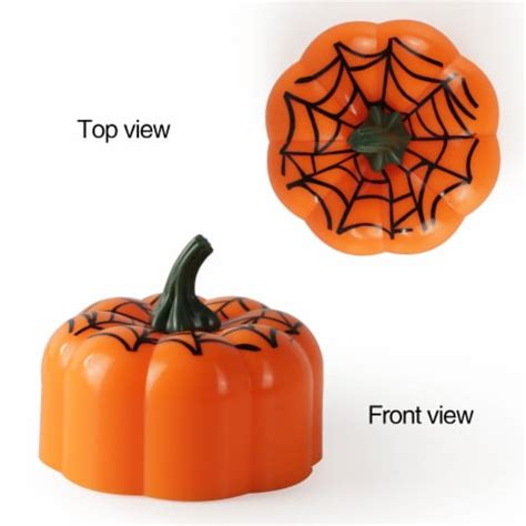 Pumpkin Lights Image 12 Packs Led Pumpkin Lights Battery Operated