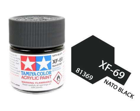 Tamiya Acrylic Mini Xf 69 Nato Black Tjd Models