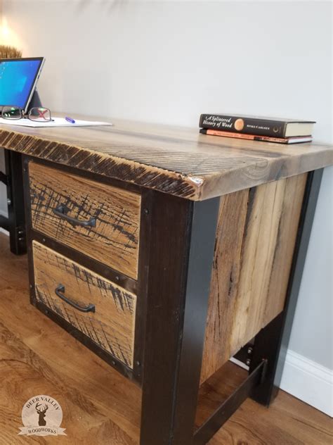 Buy Handmade Reclaimed Wood Office Desk Barnwood Computer Desk Corner