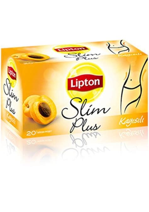 Lipton Slim Plus Kayısılı Süzen Poşet Çay 20 li Fiyatları ve Özellikleri