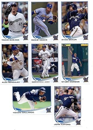 Amazon 2013 Topps Mini Baseball Milwaukee Brewers Complete Team