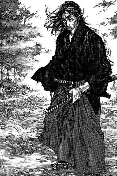 Musashi Mangá Vagabond Samurai Desenho Arte Mangá Vagabond Manga