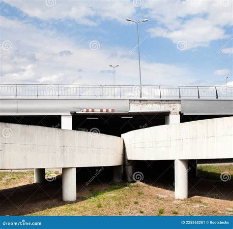 The Ramp Of The Grade Separated Road Junction Stock Image Image Of