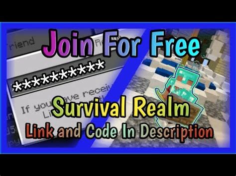 Code Join Minecraft Realm Code Join Join Mcpe Realm Realm Codes For