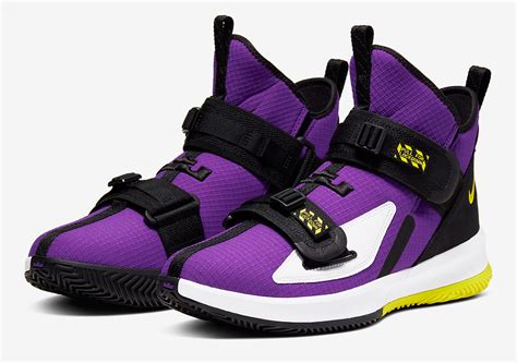 Nike Lebron Soldier 13 Purple Yellow Ar4225 500