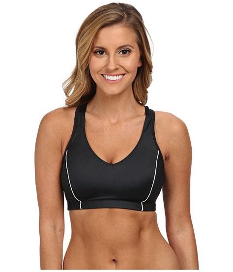 Moving Comfort Vixen Sports Bra C D Black White