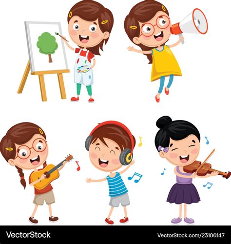 Kids art Royalty Free Vector Image - VectorStock