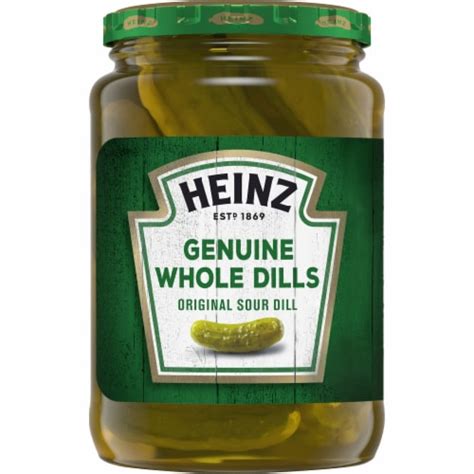 Heinz Genuine Whole Original Sour Dill Pickles 24 Fl Oz QFC